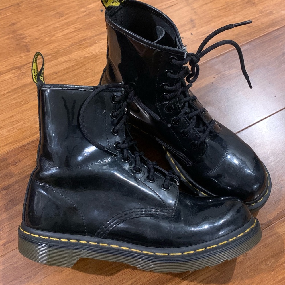 Doc Martens Black High Top Combat Boots Size 7